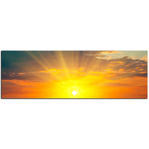 Obraz na plátně - Západ slunce - panoráma